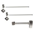 Westbrass Qubic 1/4-Turn Lavatory Supply Kit W/ Valves & Risers in Satin Nickel D1338QSL-07
